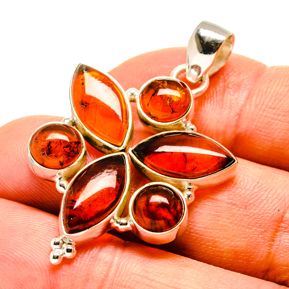 Baltic Amber Pendants handcrafted by Ana Silver Co - PD757109