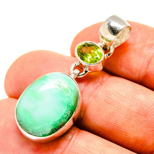 Chrysocolla Pendants handcrafted by Ana Silver Co - PD757114