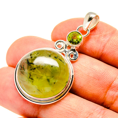 Prehnite Pendants handcrafted by Ana Silver Co - PD757115