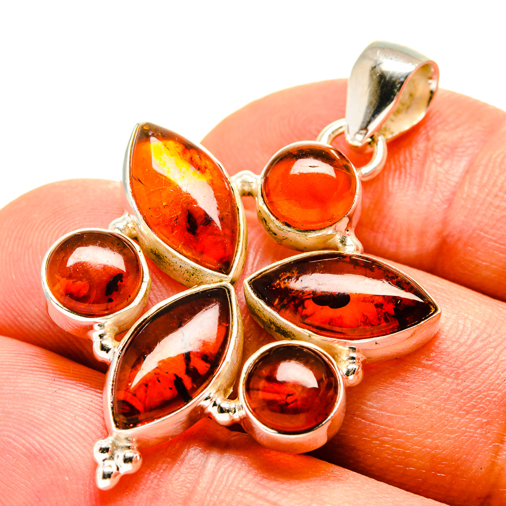Baltic Amber Pendants handcrafted by Ana Silver Co - PD757118