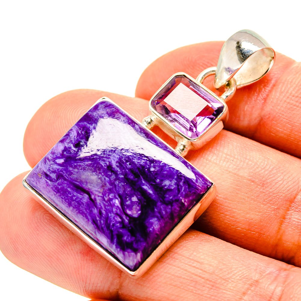 Charoite Pendants handcrafted by Ana Silver Co - PD757119