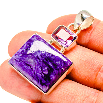 Charoite Pendants handcrafted by Ana Silver Co - PD757119