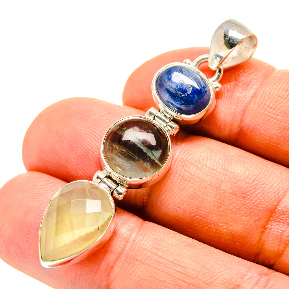 Prehnite Pendants handcrafted by Ana Silver Co - PD757131