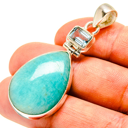 Amazonite Pendants handcrafted by Ana Silver Co - PD757142