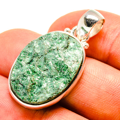 Green Fuchsite Pendants handcrafted by Ana Silver Co - PD757146