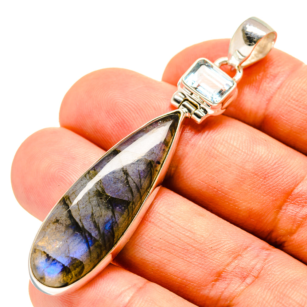 Labradorite Pendants handcrafted by Ana Silver Co - PD757155
