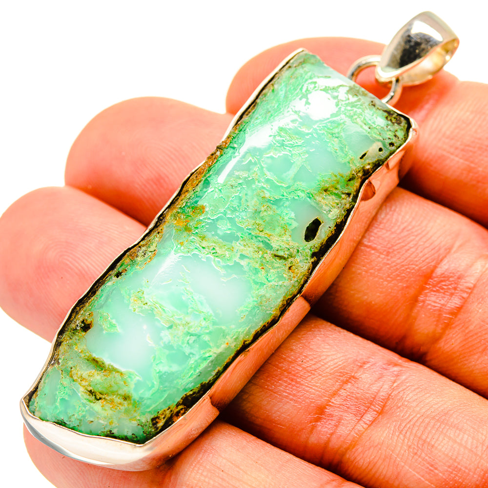 Green Fuchsite Pendants handcrafted by Ana Silver Co - PD757156