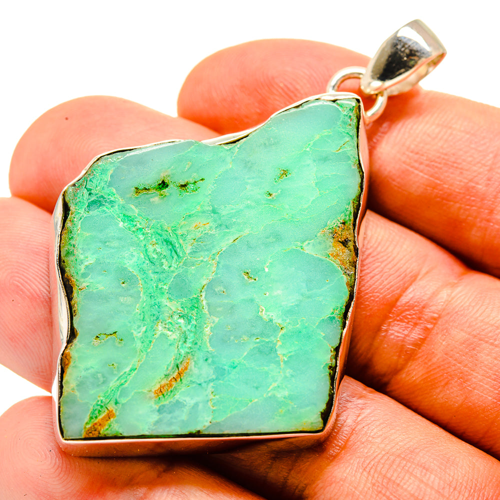 Green Fuchsite Pendants handcrafted by Ana Silver Co - PD757157