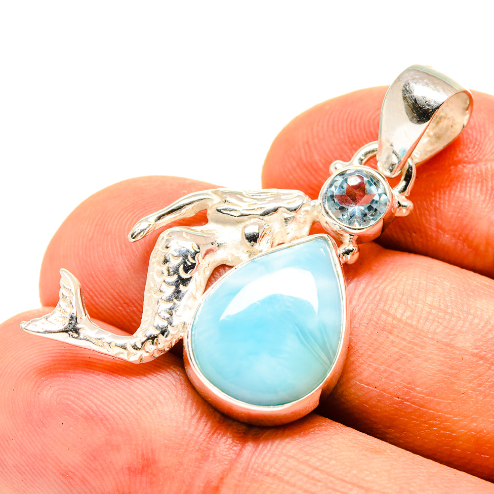 Larimar Pendants handcrafted by Ana Silver Co - PD757158