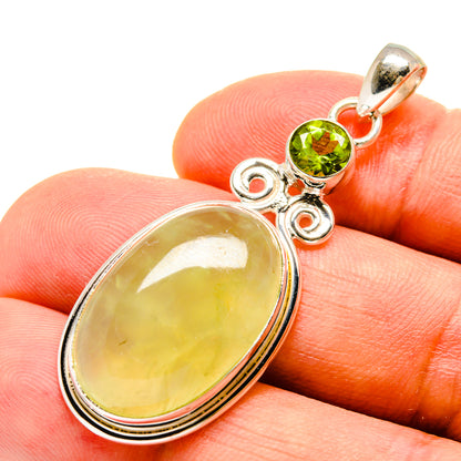 Prehnite Pendants handcrafted by Ana Silver Co - PD757175