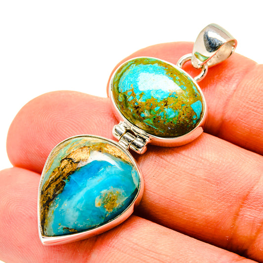 Peruvian Opal Pendants handcrafted by Ana Silver Co - PD757177
