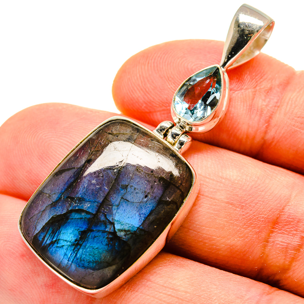 Labradorite Pendants handcrafted by Ana Silver Co - PD757179