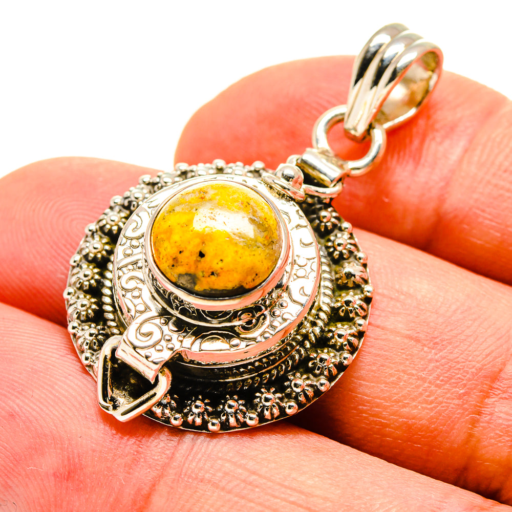Bumble Bee Jasper Pendants handcrafted by Ana Silver Co - PD757190