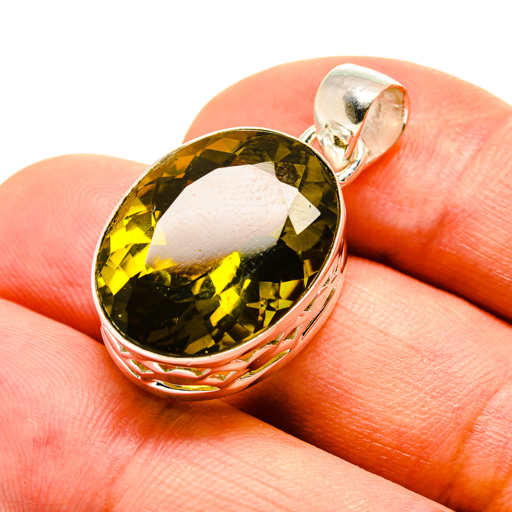 Lemon Quartz Pendants handcrafted by Ana Silver Co - PD757191