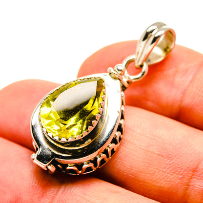 Lemon Quartz Pendants handcrafted by Ana Silver Co - PD757192