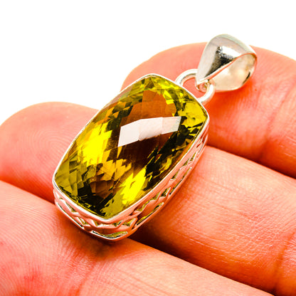 Lemon Quartz Pendants handcrafted by Ana Silver Co - PD757193