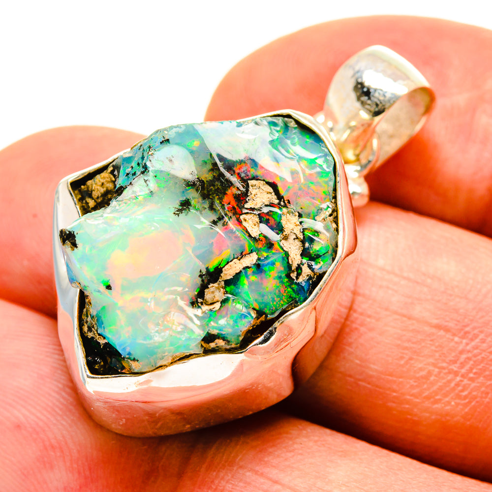 Ethiopian Opal Pendants handcrafted by Ana Silver Co - PD757205