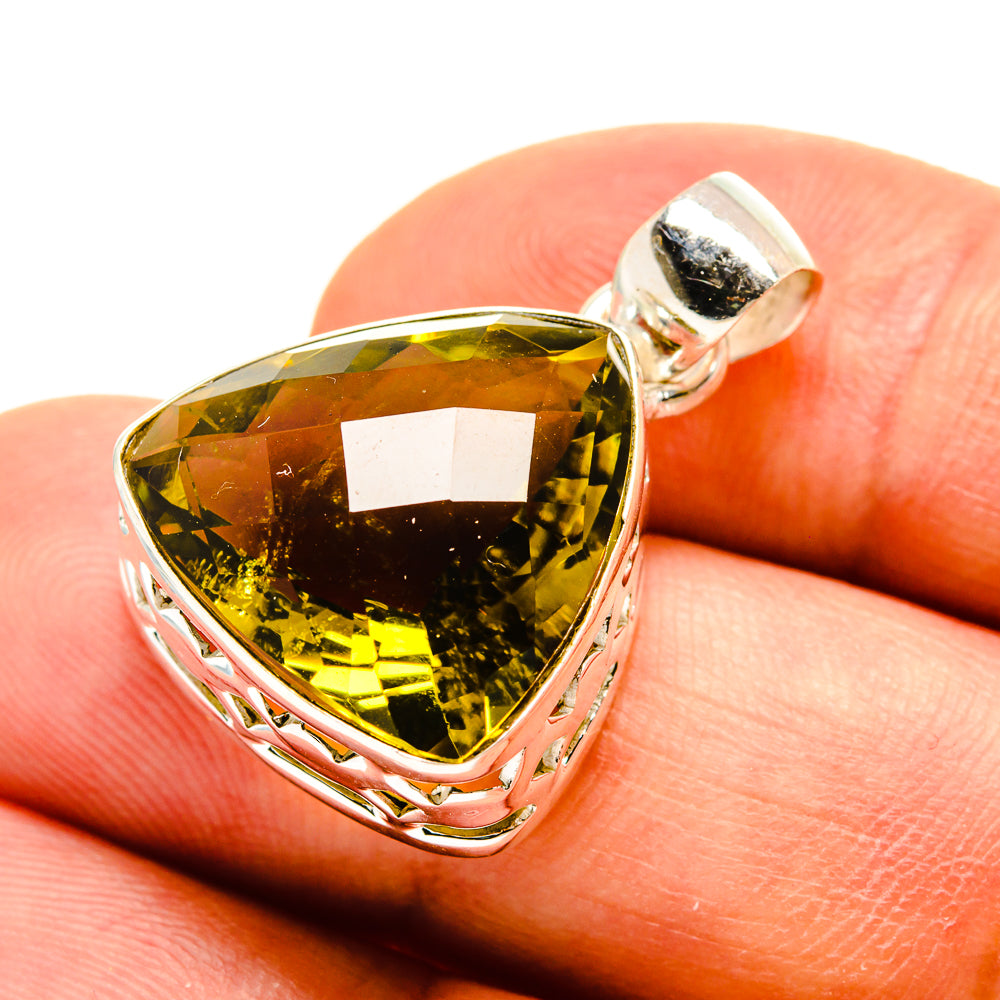 Lemon Quartz Pendants handcrafted by Ana Silver Co - PD757209