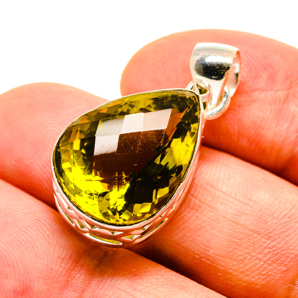 Lemon Quartz Pendants handcrafted by Ana Silver Co - PD757210