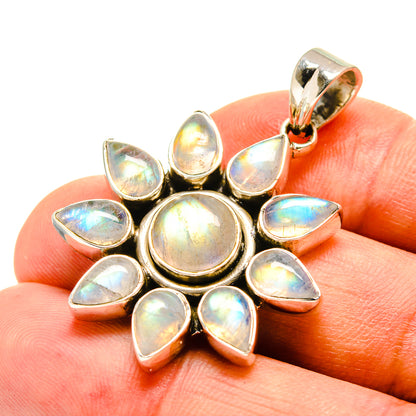 Rainbow Moonstone Pendants handcrafted by Ana Silver Co - PD757220