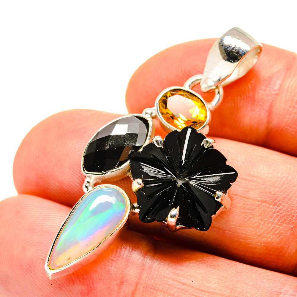 Black Onyx Pendants handcrafted by Ana Silver Co - PD757224