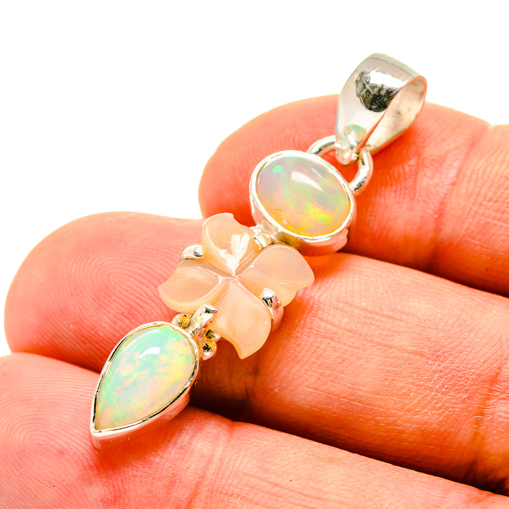 Ethiopian Opal Pendants handcrafted by Ana Silver Co - PD757225