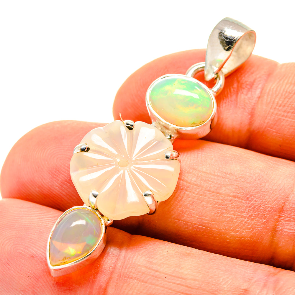 Ethiopian Opal Pendants handcrafted by Ana Silver Co - PD757228