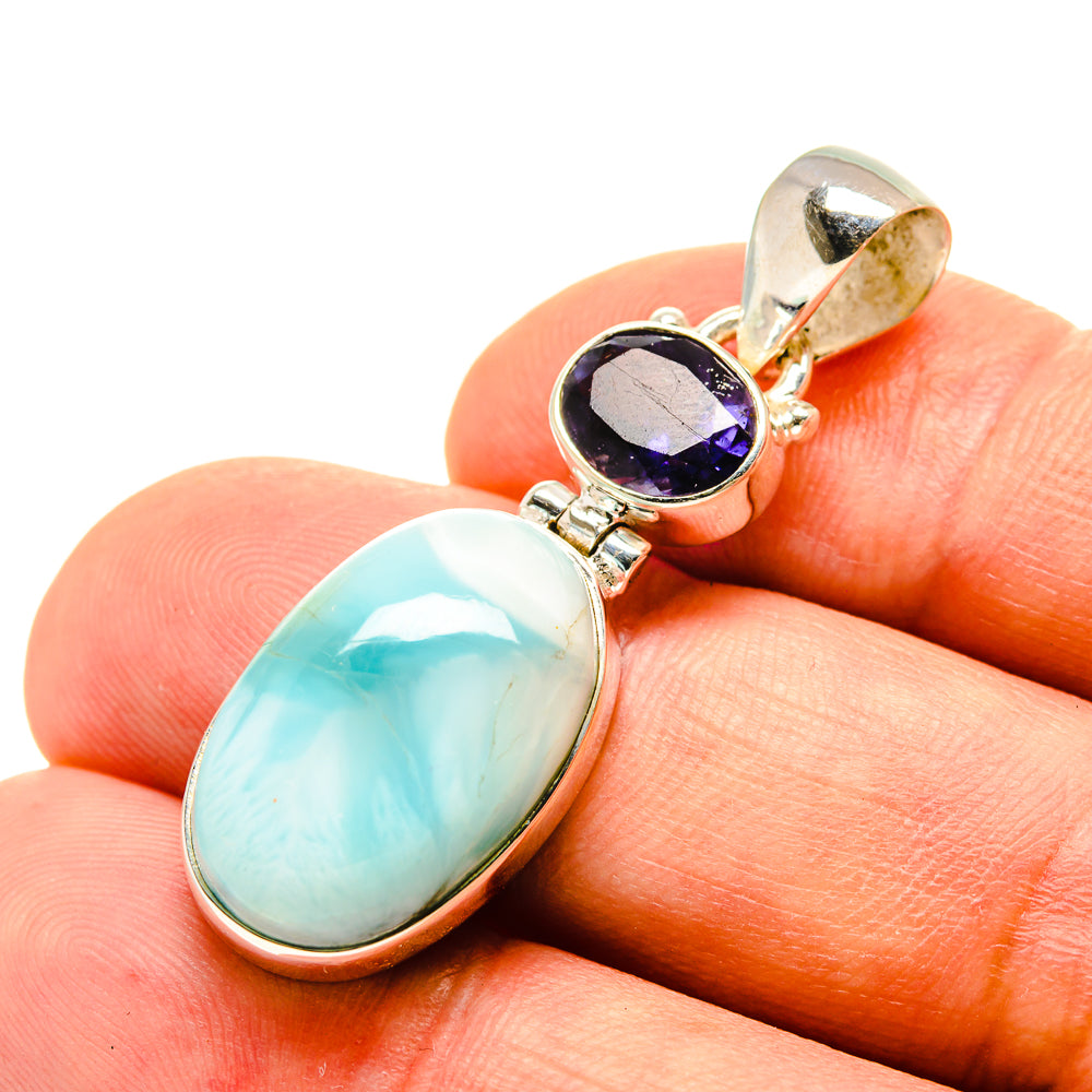 Larimar Pendants handcrafted by Ana Silver Co - PD757231