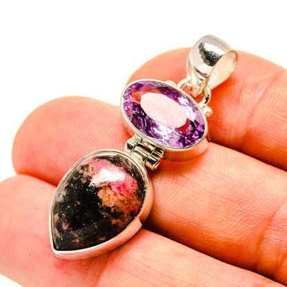 Rhodonite Pendants handcrafted by Ana Silver Co - PD757233