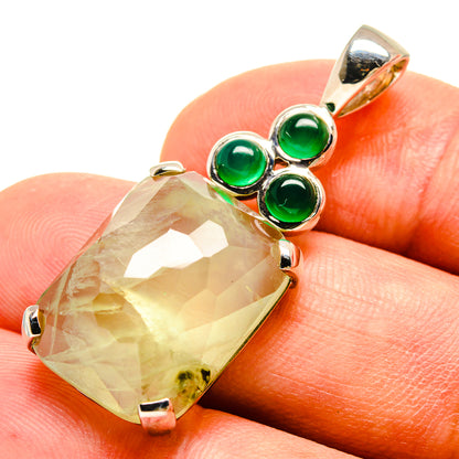 Prehnite Pendants handcrafted by Ana Silver Co - PD757238
