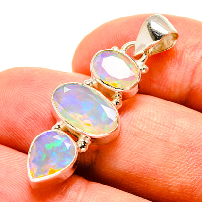 Ethiopian Opal Pendants handcrafted by Ana Silver Co - PD757240