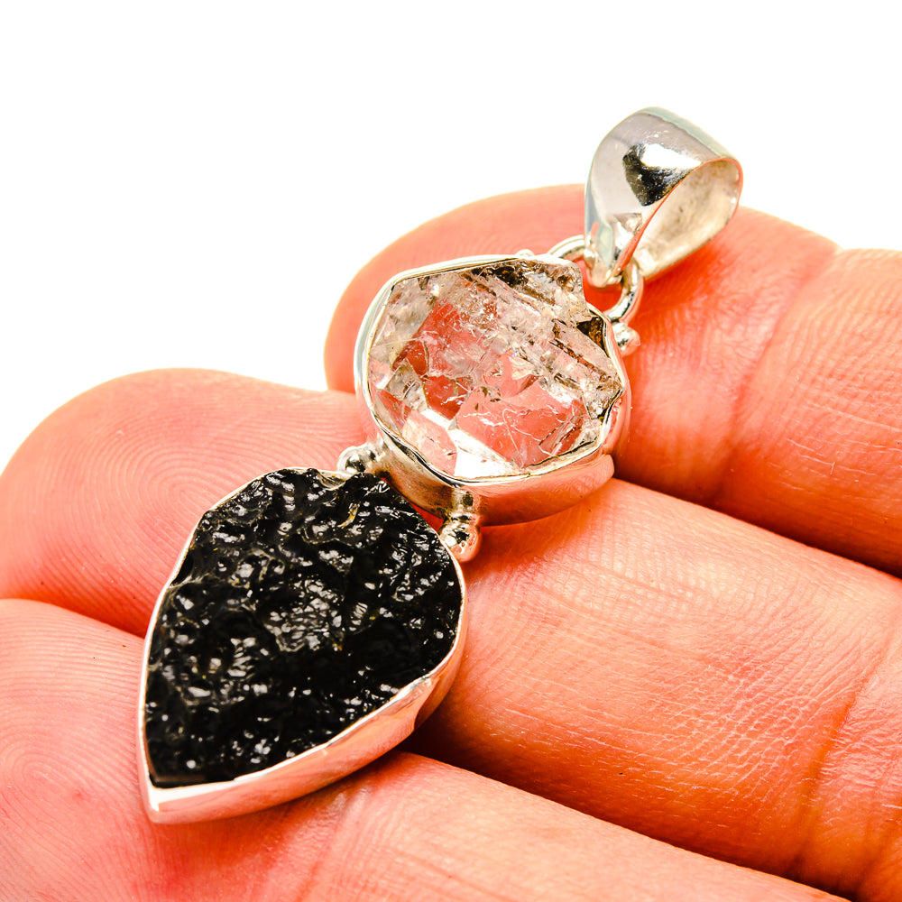 Tektite Pendants handcrafted by Ana Silver Co - PD757244