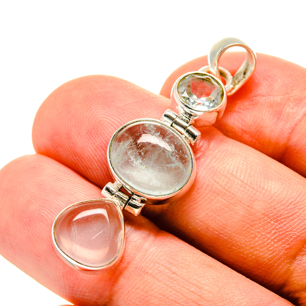 Aquamarine Pendants handcrafted by Ana Silver Co - PD757252