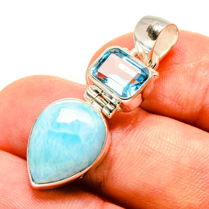 Larimar Pendants handcrafted by Ana Silver Co - PD757258