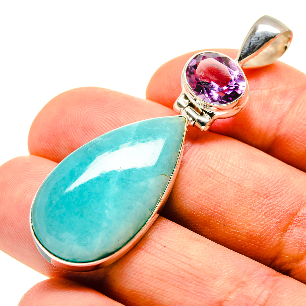Amazonite Pendants handcrafted by Ana Silver Co - PD757264