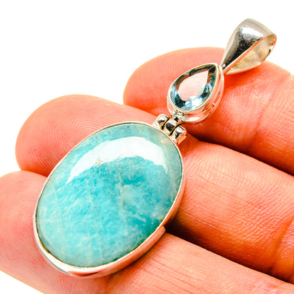 Amazonite Pendants handcrafted by Ana Silver Co - PD757265