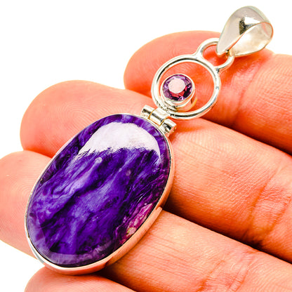 Charoite Pendants handcrafted by Ana Silver Co - PD757271