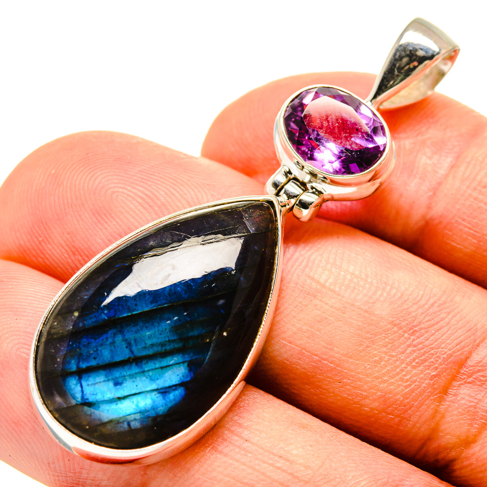 Labradorite Pendants handcrafted by Ana Silver Co - PD757273