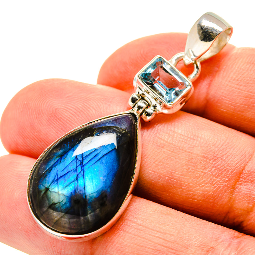 Labradorite Pendants handcrafted by Ana Silver Co - PD757274