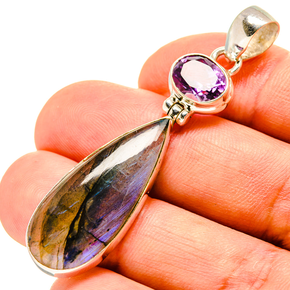 Labradorite Pendants handcrafted by Ana Silver Co - PD757276