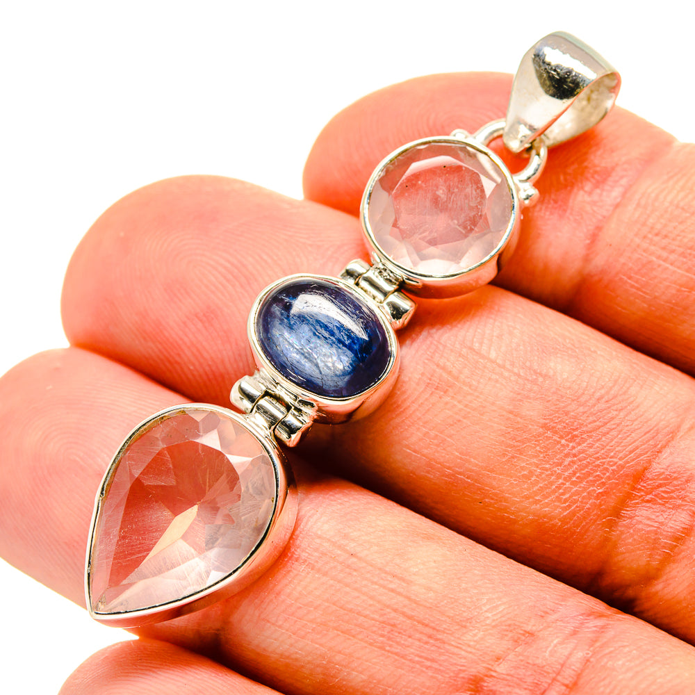 Rose Quartz Pendants handcrafted by Ana Silver Co - PD757280