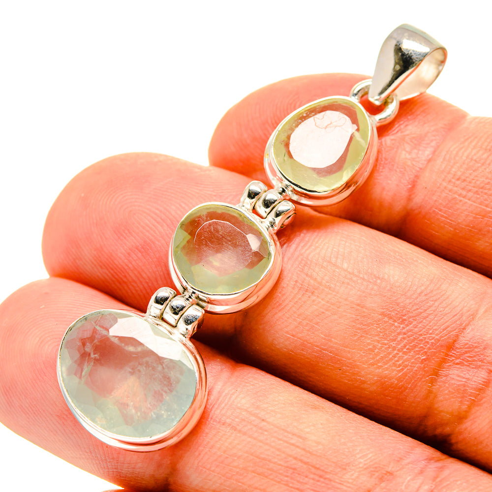 Prehnite Pendants handcrafted by Ana Silver Co - PD757281