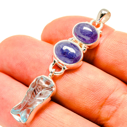 Aquamarine Pendants handcrafted by Ana Silver Co - PD757283