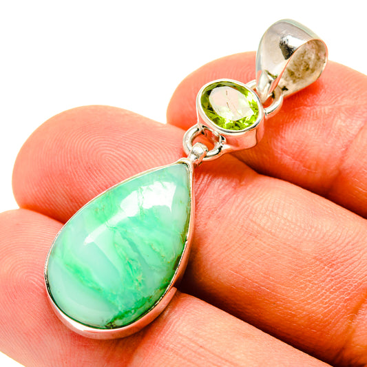Chrysoprase Pendants handcrafted by Ana Silver Co - PD757287