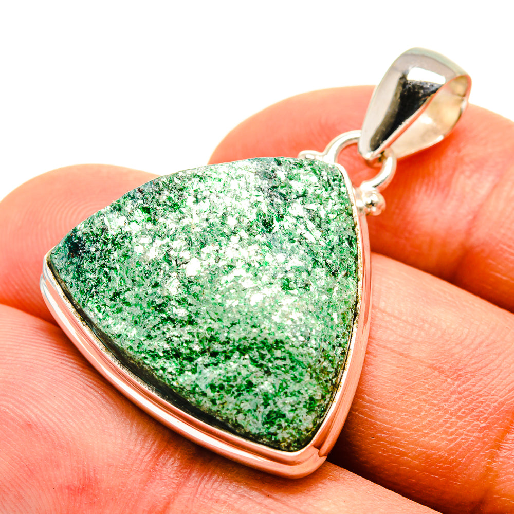 Green Fuchsite Pendants handcrafted by Ana Silver Co - PD757295