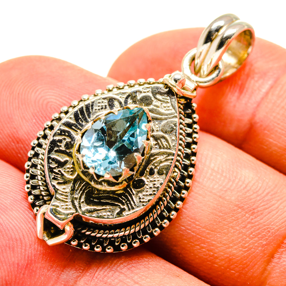 Blue Topaz Pendants handcrafted by Ana Silver Co - PD757296