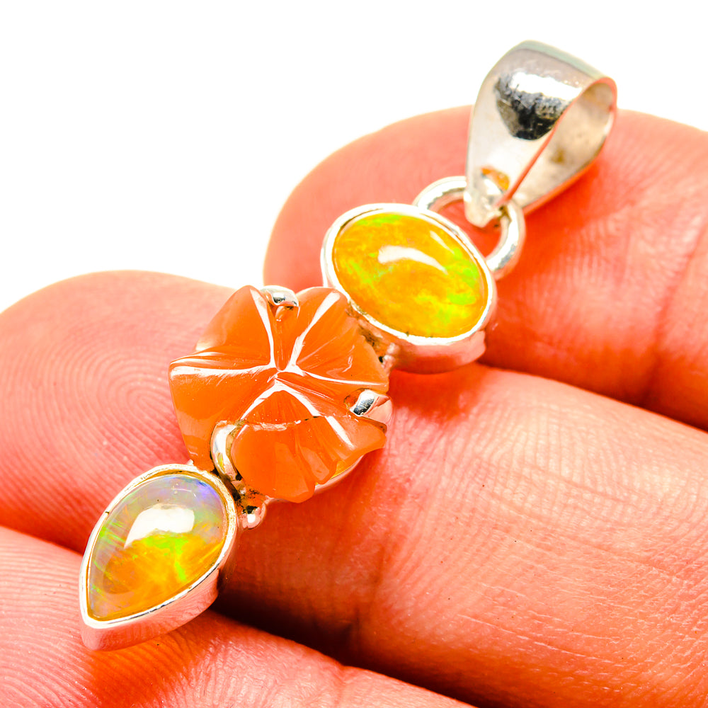 Carnelian Pendants handcrafted by Ana Silver Co - PD757297