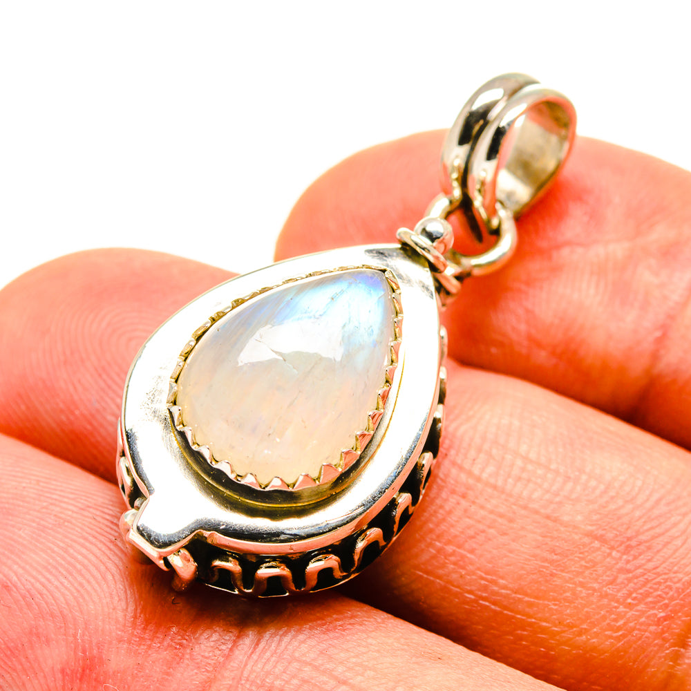 Rainbow Moonstone Pendants handcrafted by Ana Silver Co - PD757299