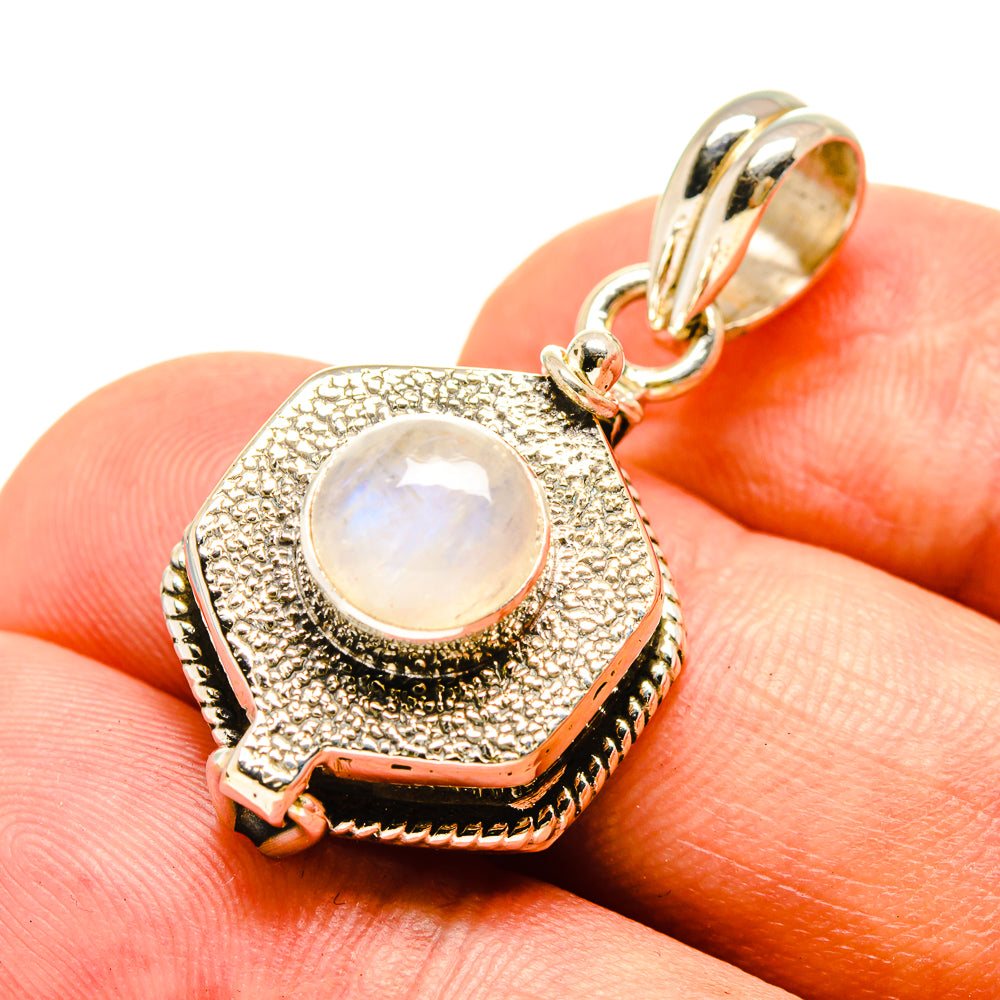 Rainbow Moonstone Pendants handcrafted by Ana Silver Co - PD757300