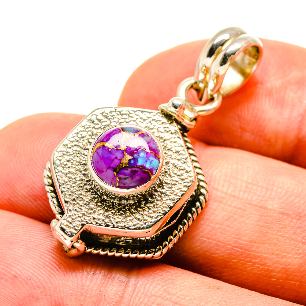 Purple Copper Composite Turquoise Pendants handcrafted by Ana Silver Co - PD757301
